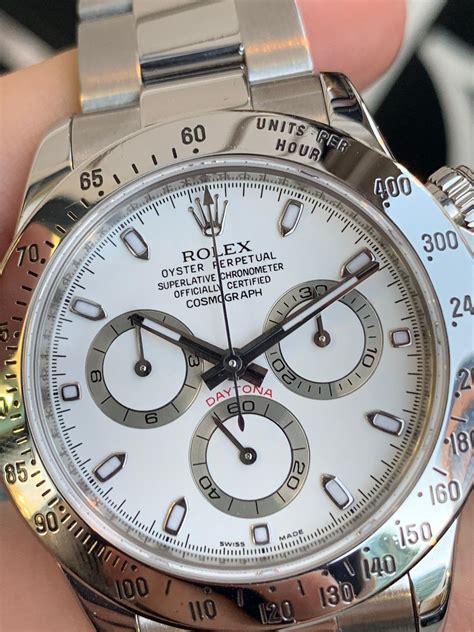 rolex daytona stainless steel wristwatch